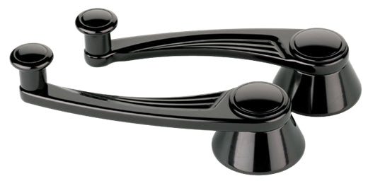 WINDOW CRANKS,BM,BLACK,GM/FORD 49 UP,PAIR