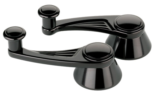VENT CRANKS,BM,BLACK,GM/FORD 49 UP,PAIR