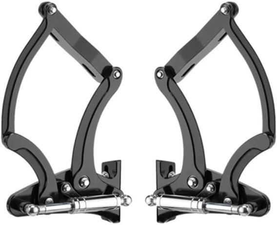 HOOD HINGES,55-56 CHEVY,BLACK