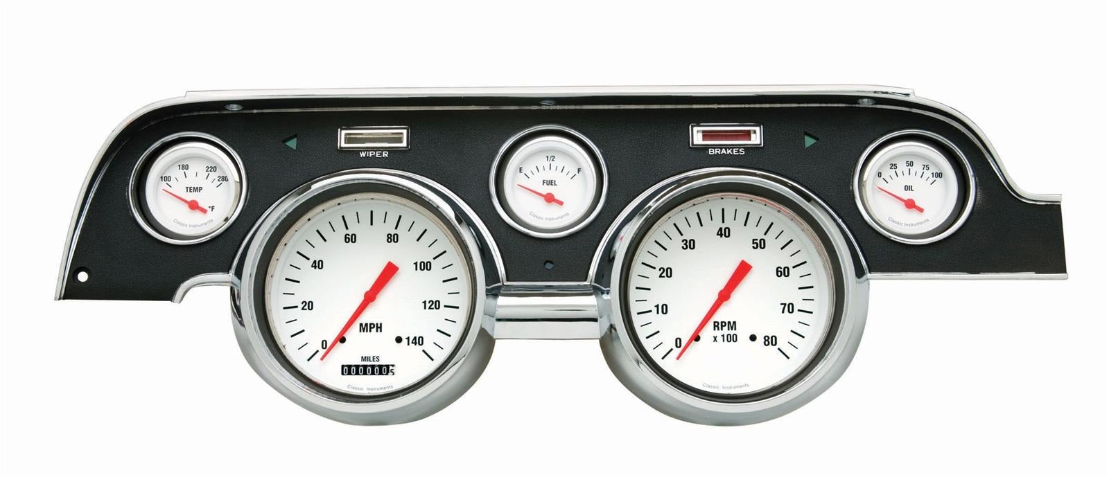 WHITE HOT,5 GAUGE,67-68 MUSTANG – Southwest Speed