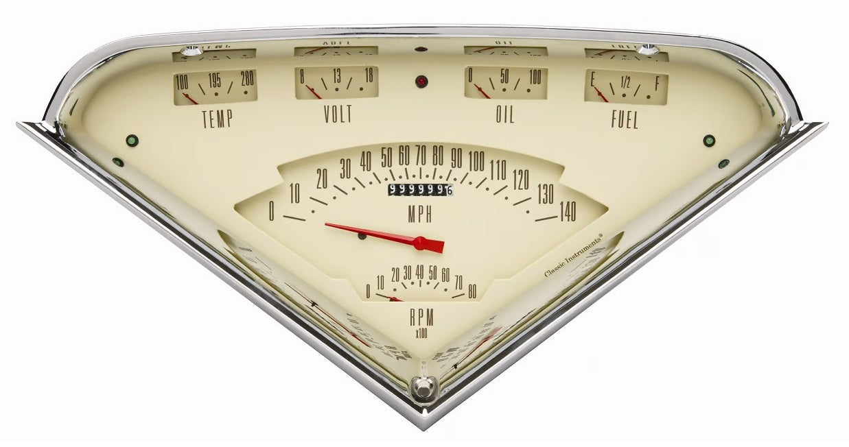 TACH FORCE 6 GAUGE SET,TAN