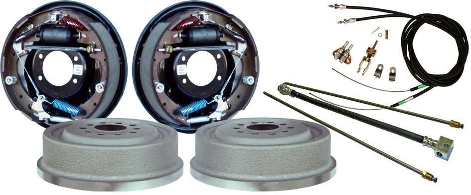 71-76 IMPALA REAR END & CURRIE 11" DRUM BRAKES,LINES,CABLES