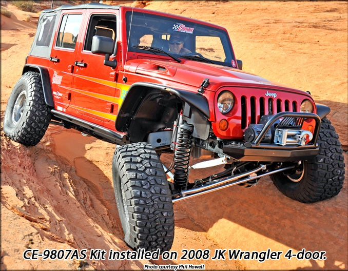 4" SUSPENSION W/LINKS & REAR S BAR,JK 4D