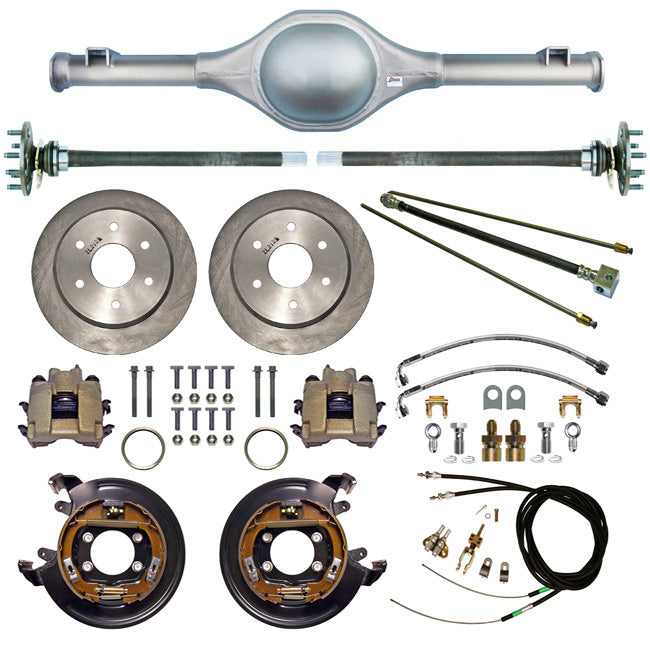 55-59 TRUCK 6L REAR END & BRAKES,11" DISC