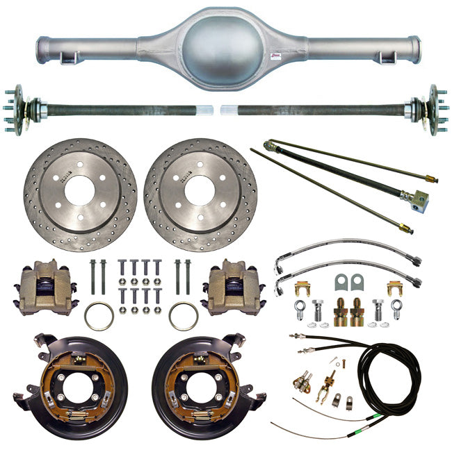 55-59 TRUCK 6L DROP REAR/BRAKES,11" DISC,DRILLED