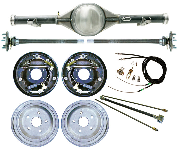 60-62 C10 5LUG REAR END & BRAKES,10" DRUM