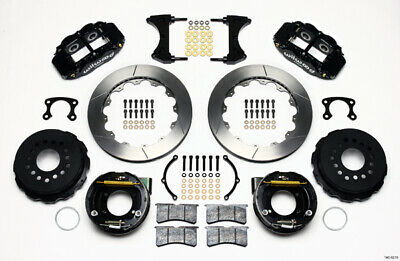 71-87 C10 CURRIE REAR END & 2" DROP WILWOOD BRAKE KIT,13" ROTORS,BLACK CALIPERS
