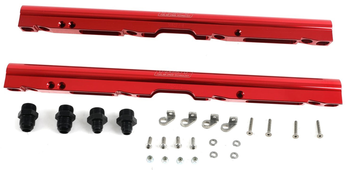 FAST LSXR BILLET FUEL RAIL KIT,LS2,RED