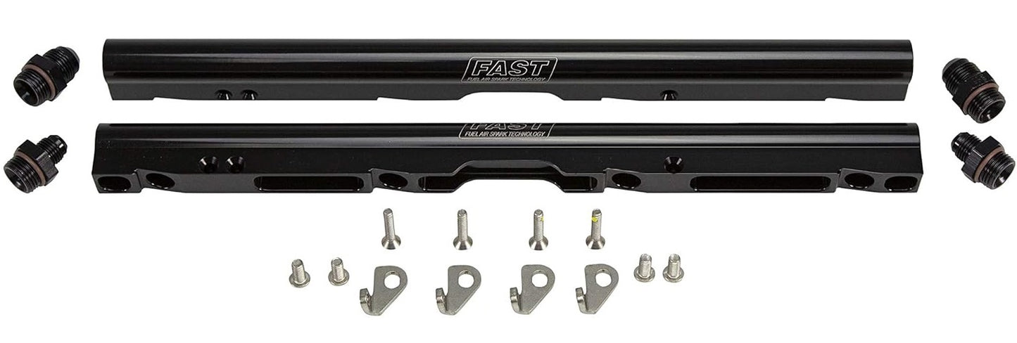 FAST LSXR BILLET FUEL RAIL KIT,LS2,BLACK