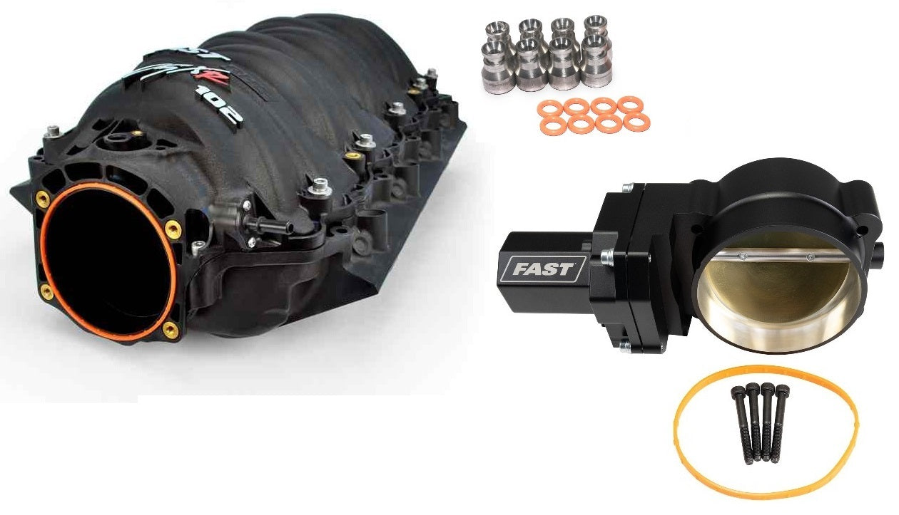 LSXR RACE INTAKE KIT,LS3,L76,L99,USES OEM RAILS,102MM ELECTRIC THROTTLE BODY