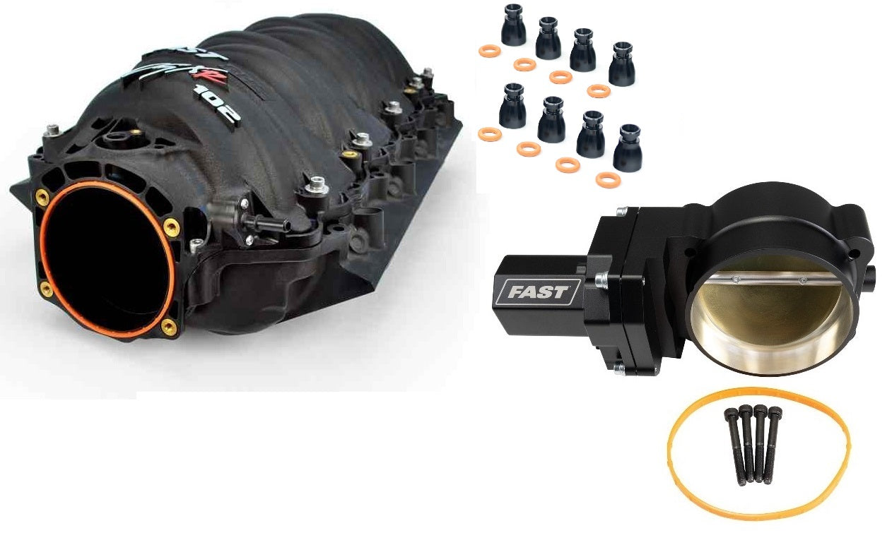LSXR RACE INTAKE KIT,LS3,L76,L99,USES OEM RAILS,102MM ELECTRIC THROTTLE BODY