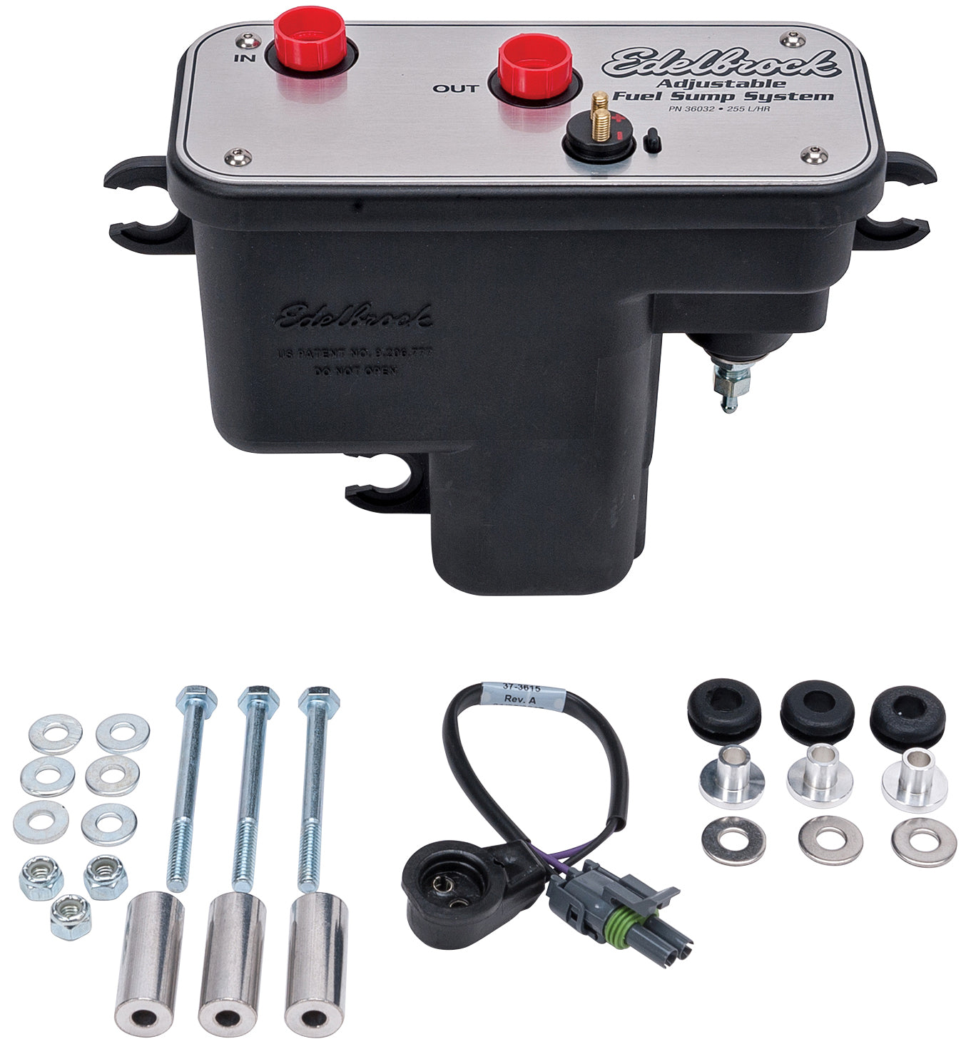 EDELBROCK FUEL SUMP KIT,ADJUSTABLE,UNIVERSAL,EFI TANK ASSEMBLY,67 GPH,35-90 PSI