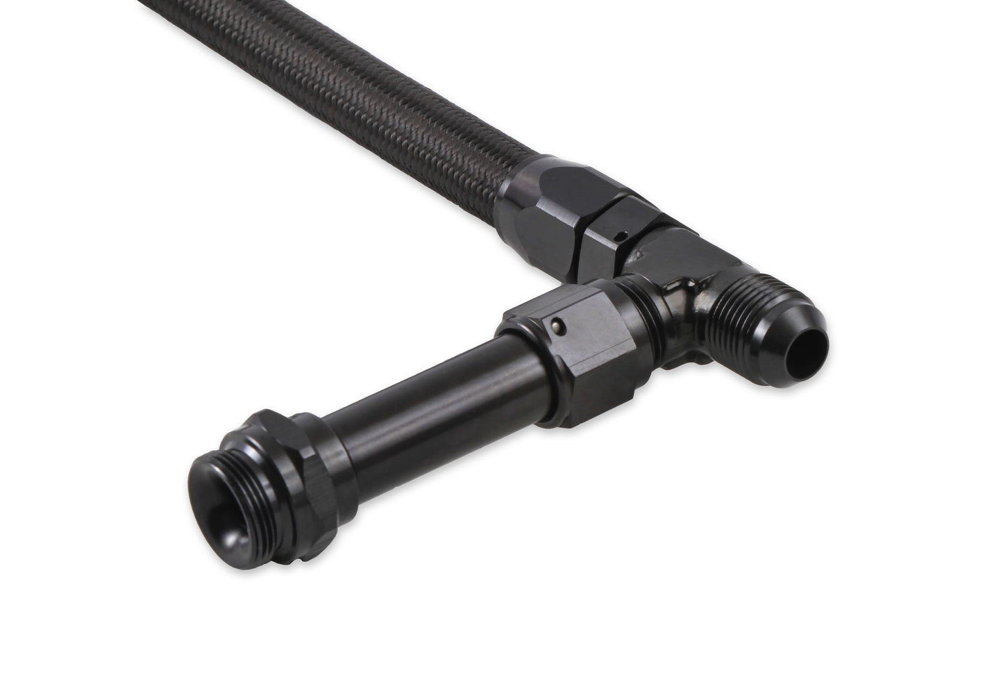 DUAL LINE,4150 ULTRA XP,BRAIDED,BLACK,9 3/4"C-C,-6AN INLET