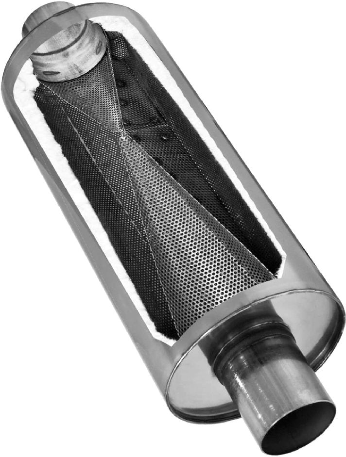 MUFFLER,DBX SERIES,2" CENTER IN/CENTER OUT