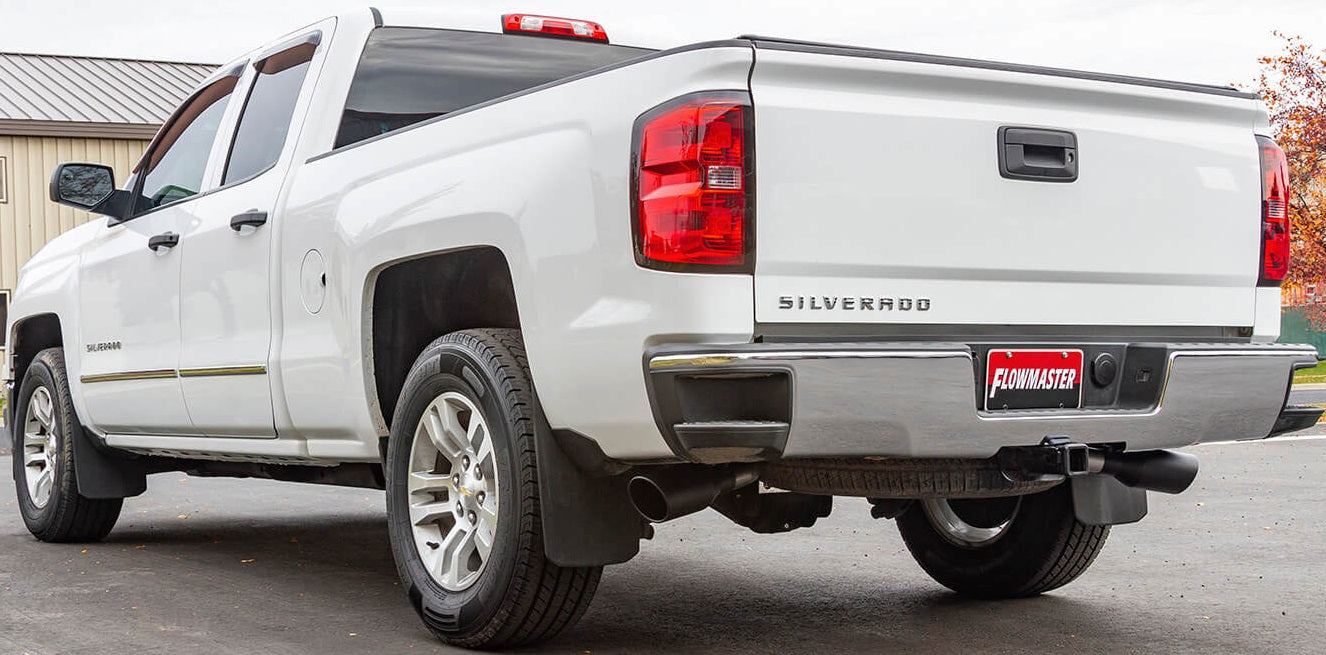 CAT-BACK EXHAUST,14-19 GM 1500 CREW,DOS