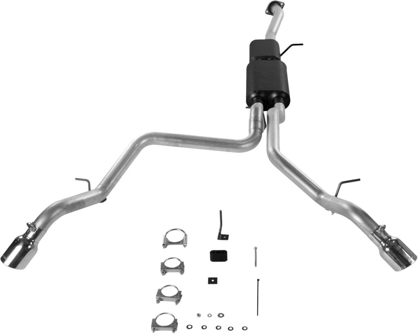 CAT-BACK EXHAUST,01-06 GM 1500 SUV,STAINLESS STEEL,DOS