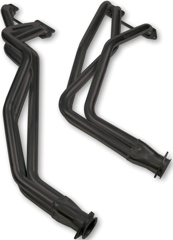 HEADER,GM INLINE 6,230>250,292,1 1/2,63-74 4WD,LONG,2 1/2,BLACK