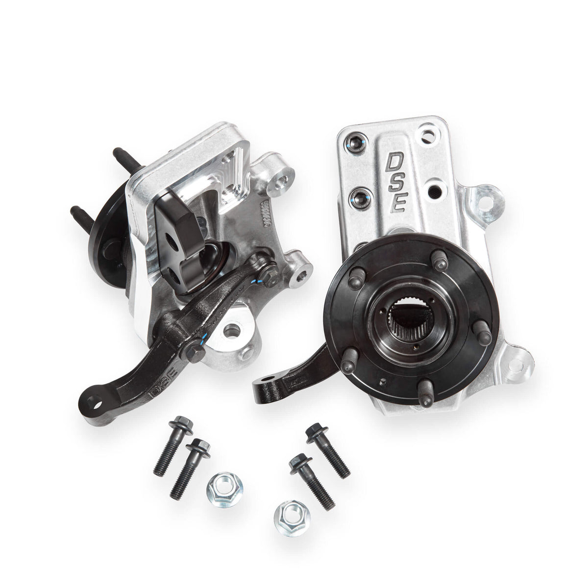 LOWERED HUBPACK UPRIGHTS,FOX-BODY STRUT,1979-1993 MUSTANG,FORGED ALUMINUM