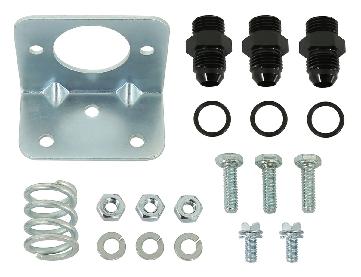 REGULATOR,BYPASS,4-65 PSI,BLACK,W/GAUGE & -6AN FITTINGS