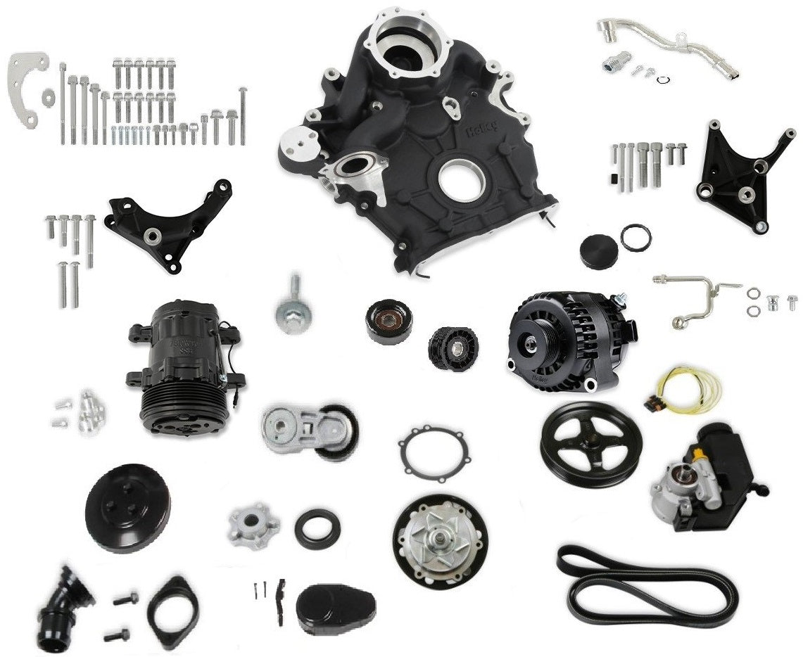 HIGH-MOUNT COMPLETE ACCESSORY DRIVE GODZILLA,BLACK