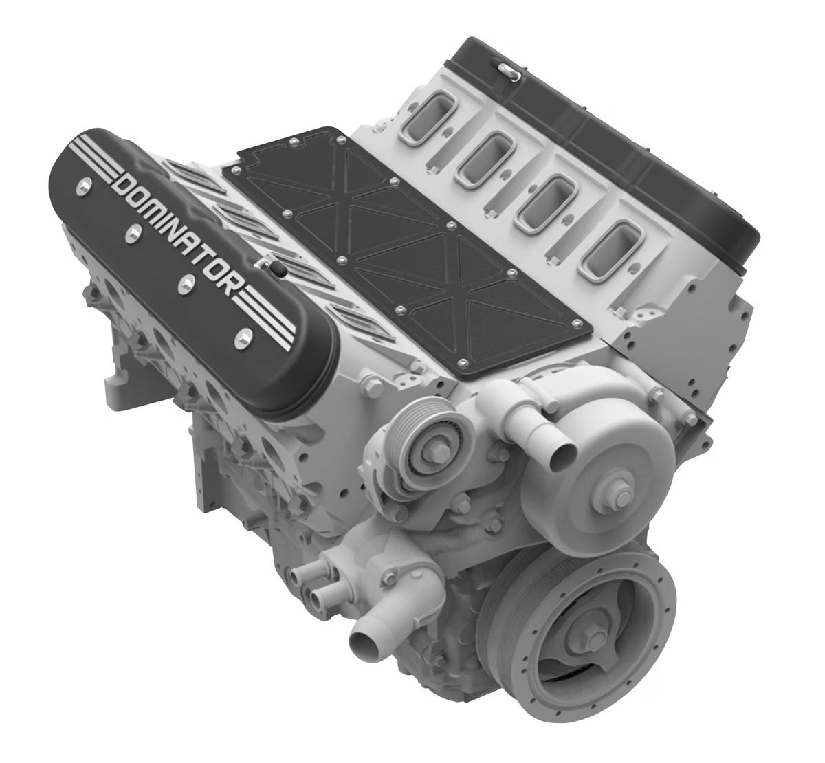 VALLEY COVER,LS2/3/7 & LSX,11 BOLT,TRUSSED,BLACK