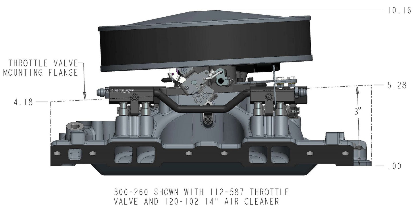 INTAKE MANIFOLD,SBC,EFI,SINGLE PLANE