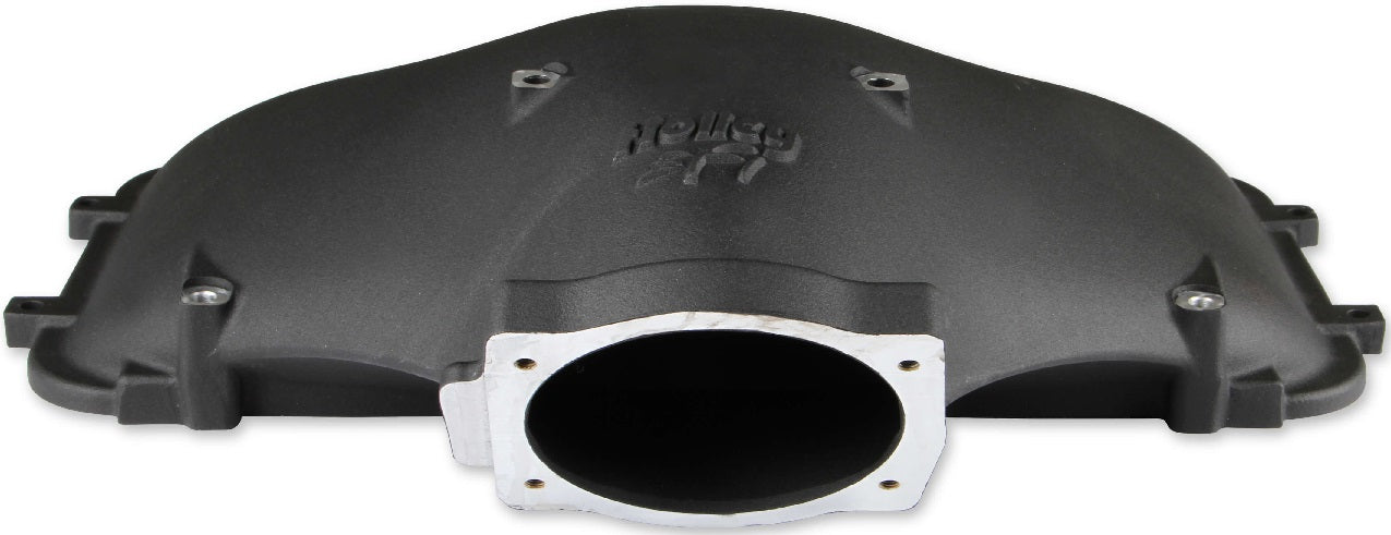 LID,CAST HI RAM SIDE ENTRY,BLACK,FORD 302-351W WITH GM 95MM THROTTLE