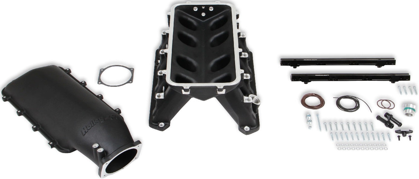 EFI HEMI HI-RAM MANIFOLD,95MM THROTTLE BODY,BLACK