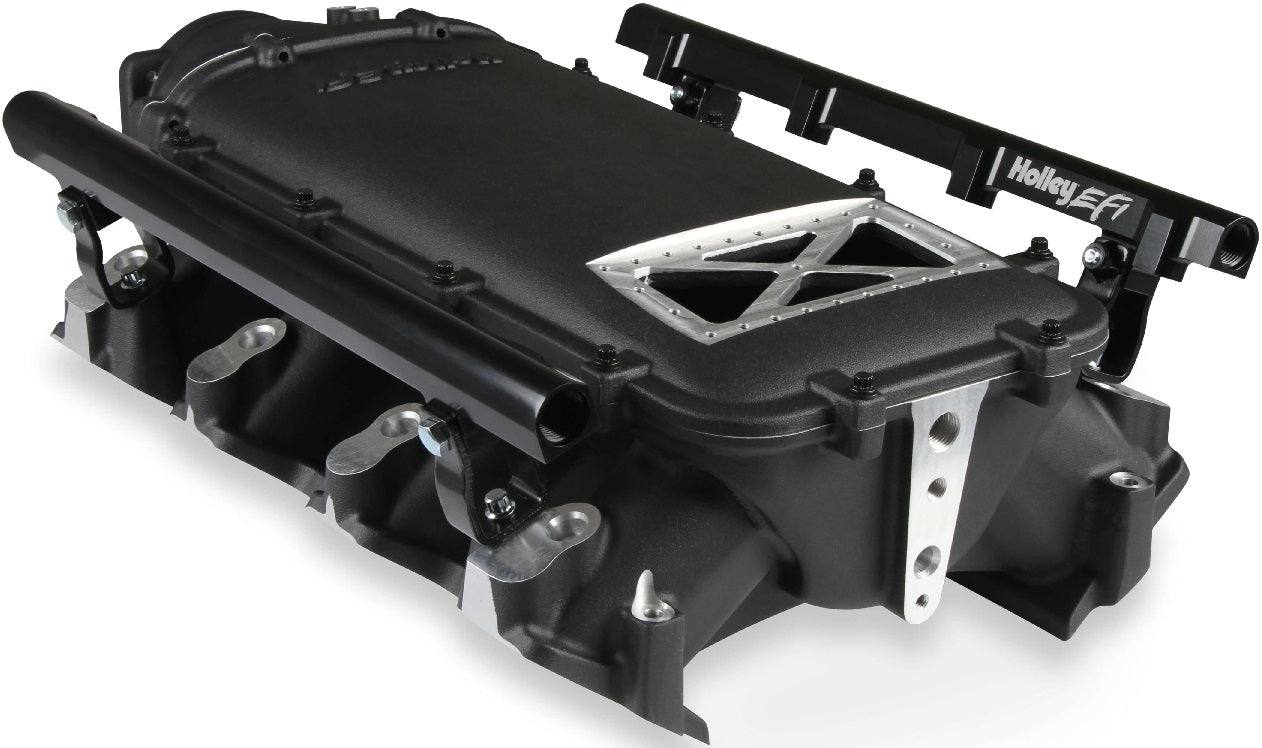 MANIFOLD KIT,LS3,LO-RAM,SINGLE,BURST FLANGE,BLACK