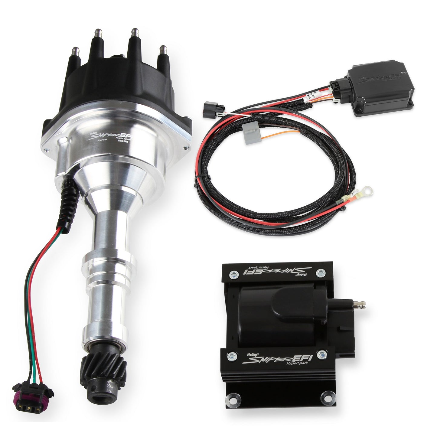 SNIPER 2 EFI HYPERSPARK IGNITION MASTER KIT,BOX,COIL,DISTRIBUTOR,POLISH,BUICK V8