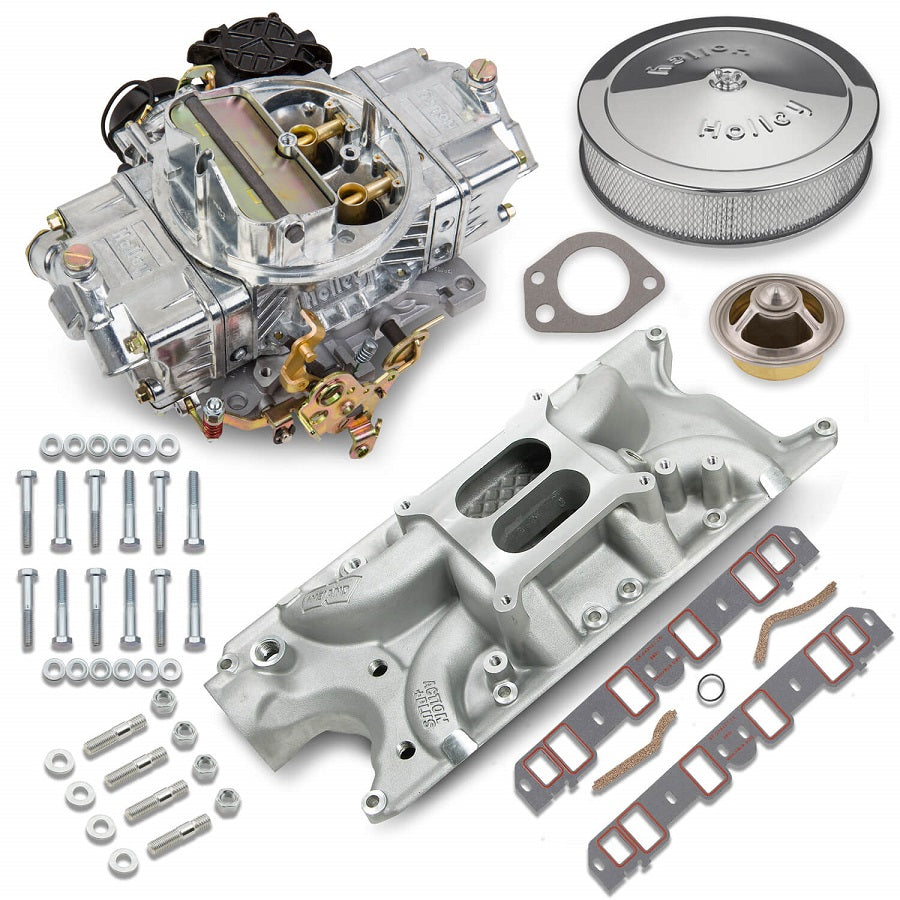 CARBURETOR & MANIFOLD KIT,750,SBF,HOLLEY CLASSIC,STREET WARRIOR