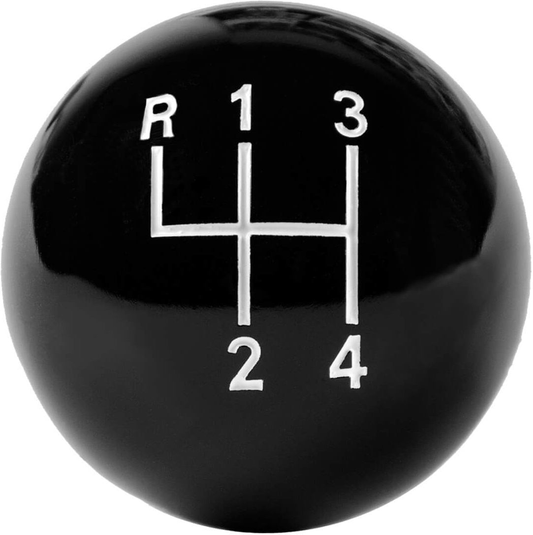 SHIFT KNOB,3/8-16,4 SPD PATTERN,BLACK