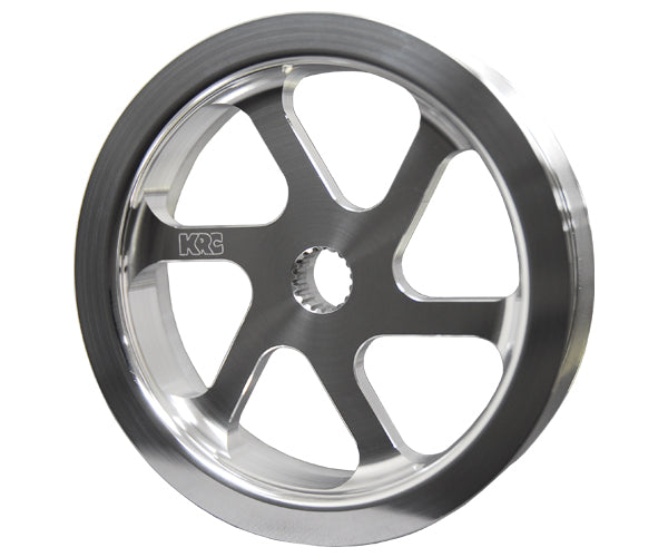 P.S. PULLEY,POLISHED,SERPENTINE,ALUM,4.2