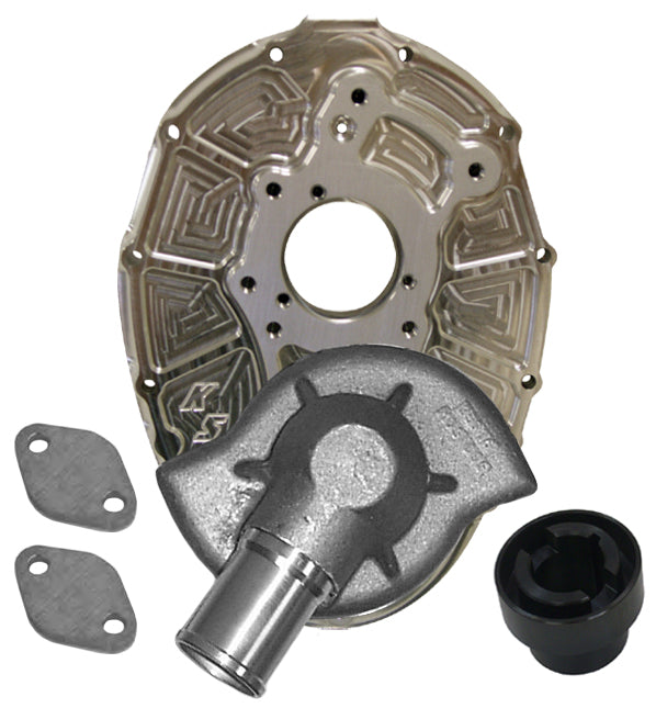 FRONT COVER ASY,HPD,B.ALUM,STEEL CRANK,2 SHORT