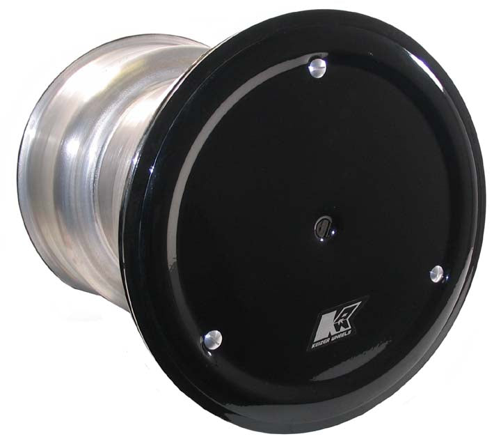 ALUMINUM WHEEL,BLACK,42 SP,15x18",9",BL,COVER,BC