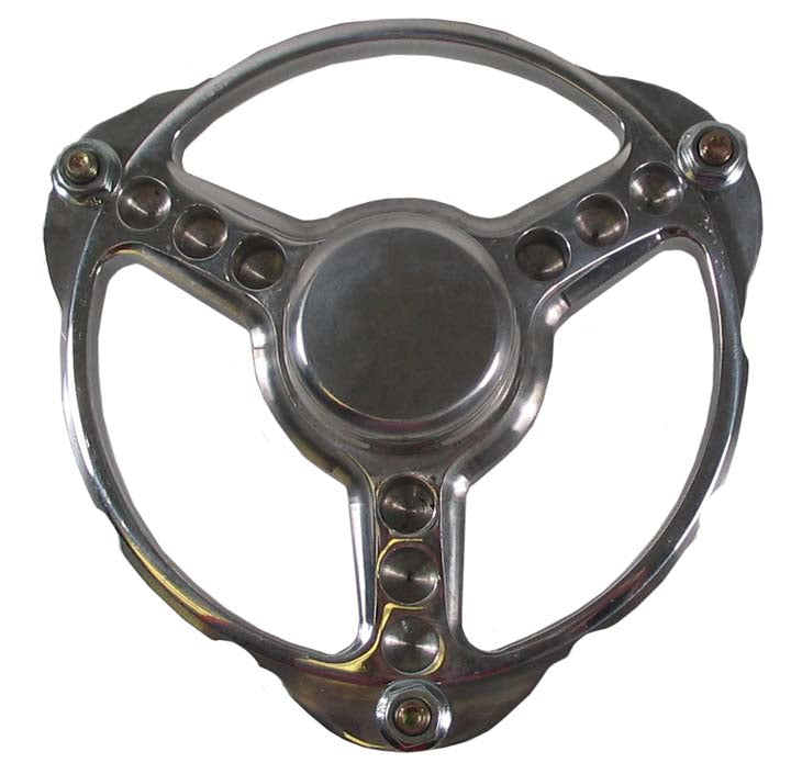 MICRO FRONT HUB,POLISH,3-SPOKE,3-PIN,W/BEARING