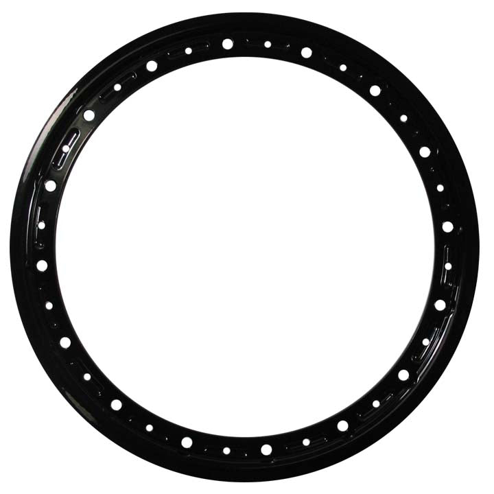 MIDGET ALUM BEADLOCK RING,BLACK,13"