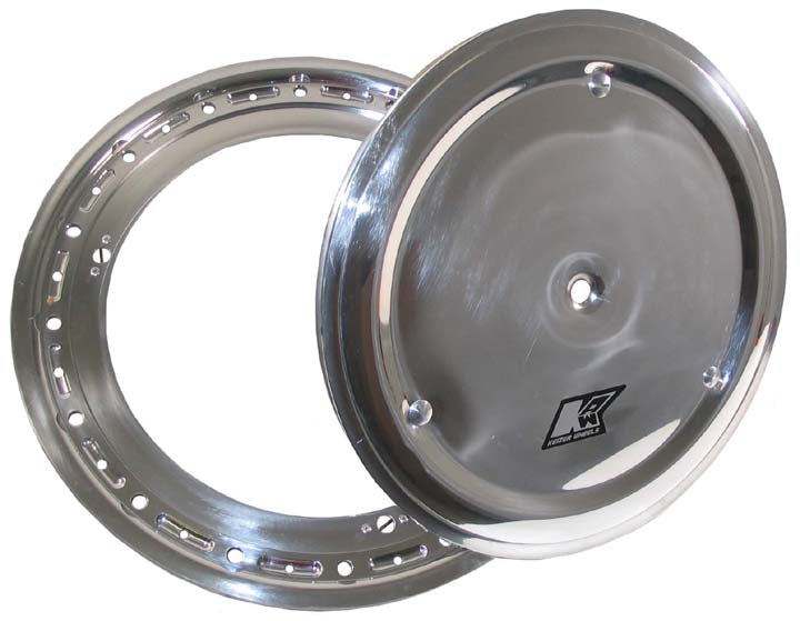 MIDGET ALUM BEADLOCK RING & COVER,POLISHED,13"