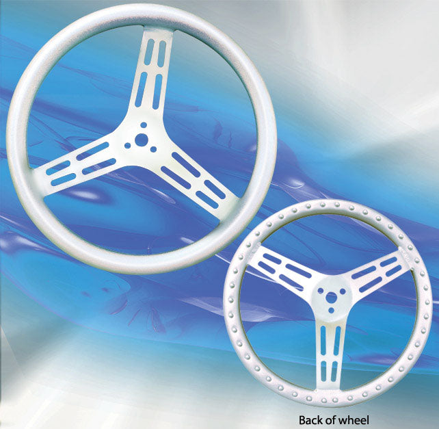 STEERING WHEEL,15",UNCOAT.,W/BUMPS,DISH