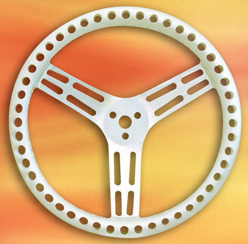 STEERING WHEEL,14",UNCOATED,DRILLED,DISH