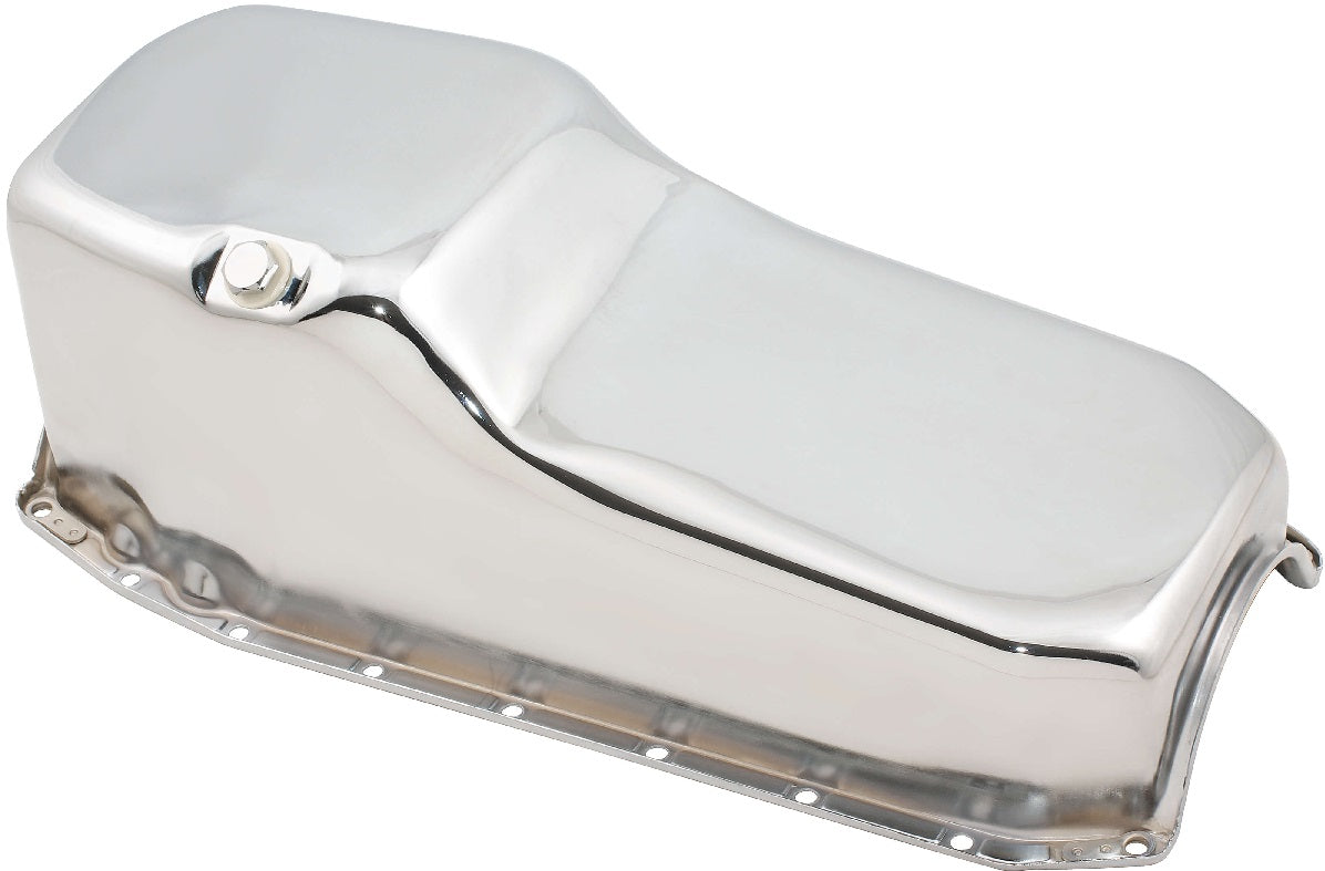 OIL PAN,SBC,80-85,CHROME
