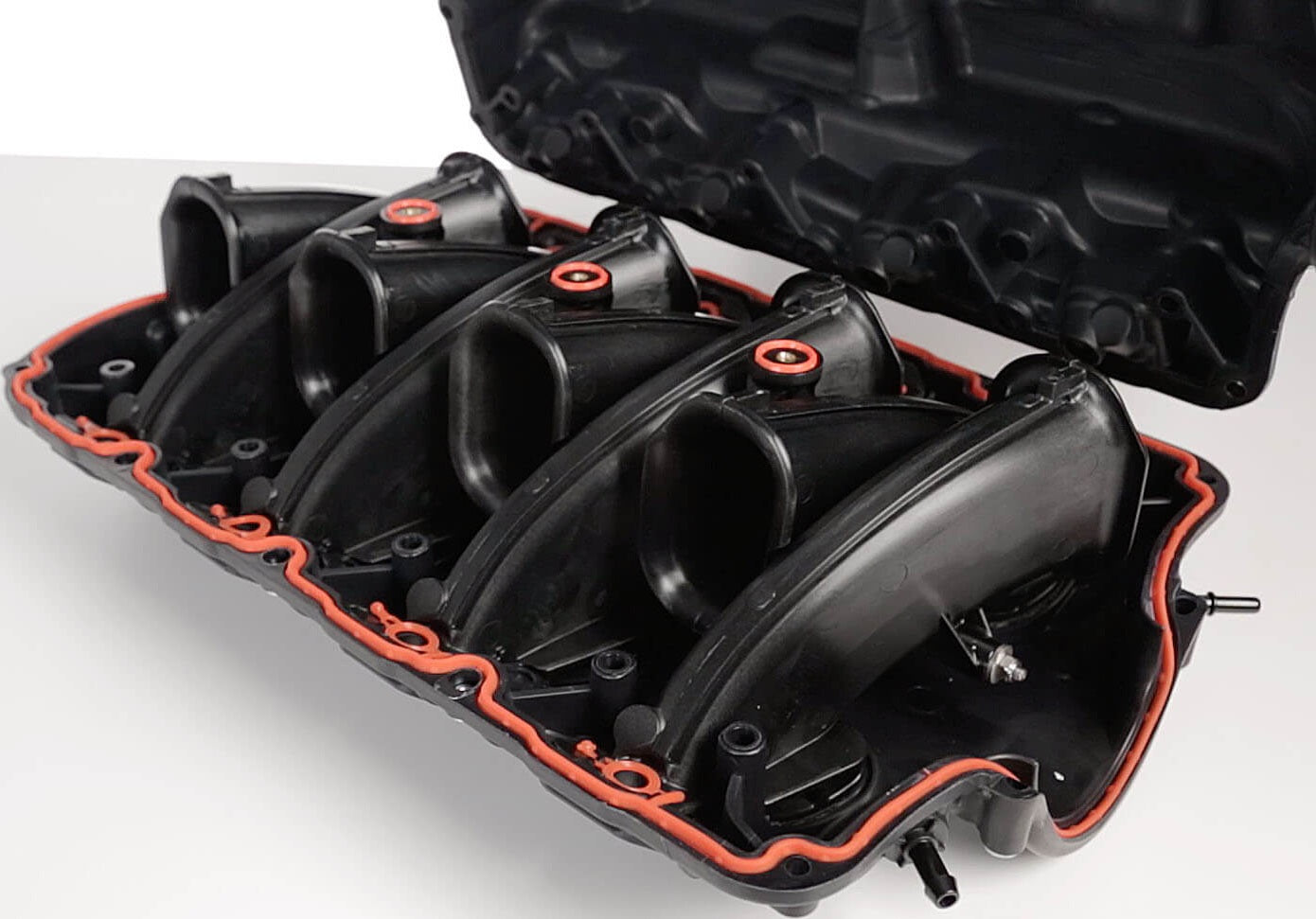 INTAKE MANIFOLD,POLYMER,LS1/2/6,BLACK,RED