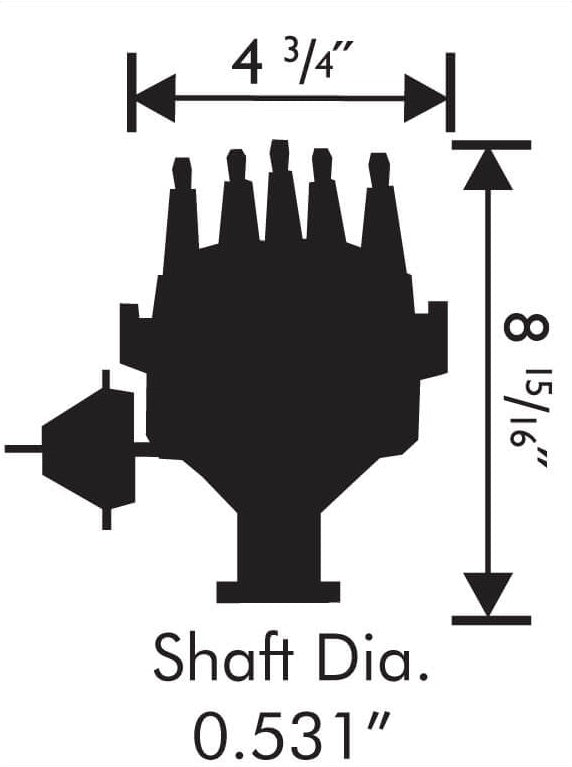 DISTRIBUTOR,FORD 351C>460,READY-TO-RUN,IRON GEAR