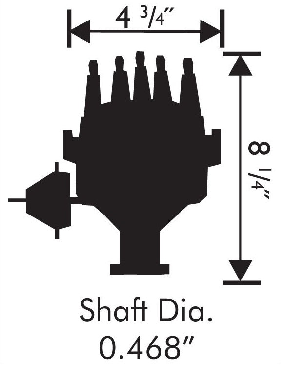 DISTRIBUTOR,SBF 289/302,READY-TO-RUN,IRON GEAR