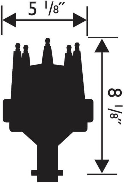 DISTRIBUTOR,READY-TO-RUN,CHEVY V-8,DIGITAL E-CURVE
