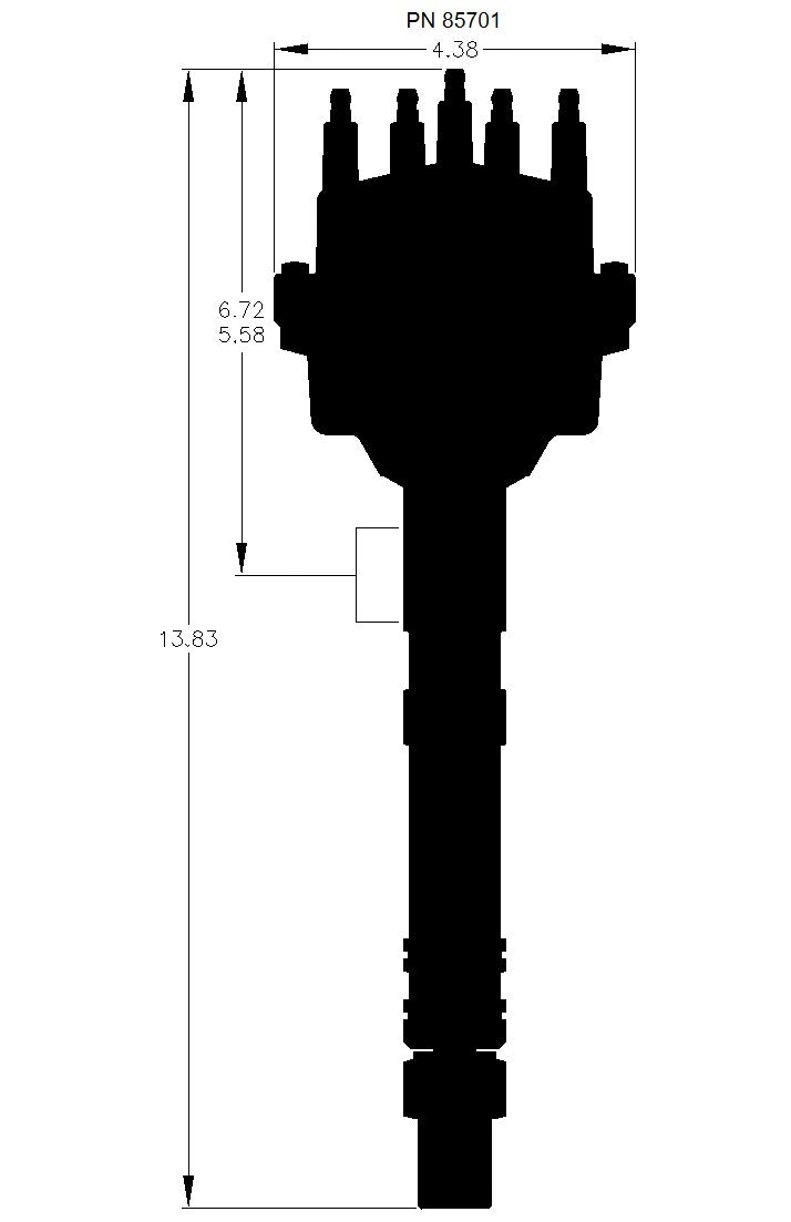 DISTRIBUTOR,PRO BILLET,CHEVY V-8,SMALL,MAG PICKUP