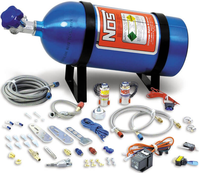 SINGLE FOGGER WET NITROUS SYSTEM,4/6 CYLINDER,10LB BOTTLE