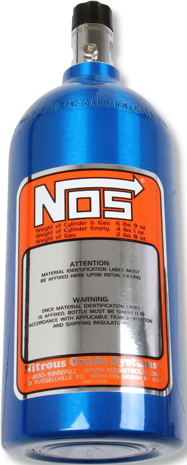 N2O BOTTLE,2.5LB,BLUE,MINI HI-FLO VALVE