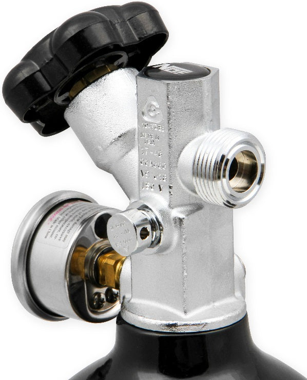 N2O BOTTLE,5LB,BLACK,SUPER HI-FLO,GAUGE