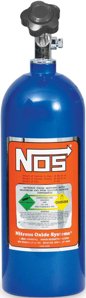 N2O BOTTLE,5LB,BLUE,SUPER HI-FLO,GAUGE